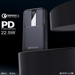 پاوربانک استوریا مدل ST-PB02 ظرفیت 20000 میلی آمپرساعت
