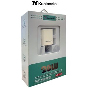 شارژر دیواری 20 وات کوکلاسیک مدل C-18 به همراه کابل USB-C